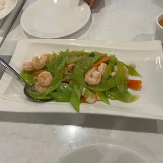Shrimp with Celtuce