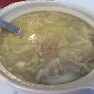 Pickled Veggie with Lamb Soup