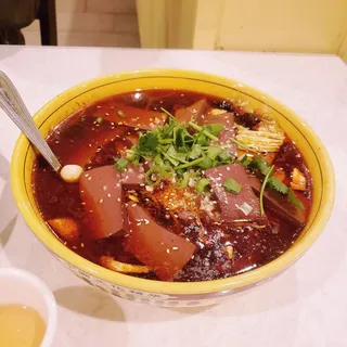 Duck Blood Hot Pot