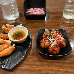 S01-Seafood Gyoza S06-Takoyaki