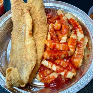 Fried Gish &amp; Mumbo Fries