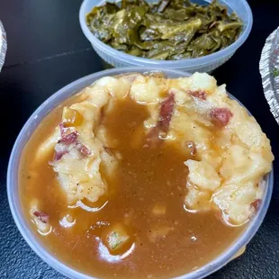 Red Bliss Mashed Potatoes &amp; Gravy