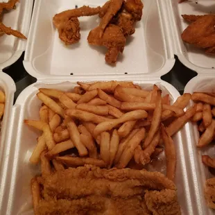 Food on top of food.