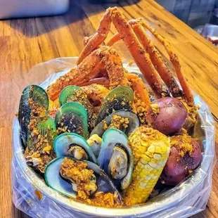 Cajun Seafood Combo from JZ Fish Wings