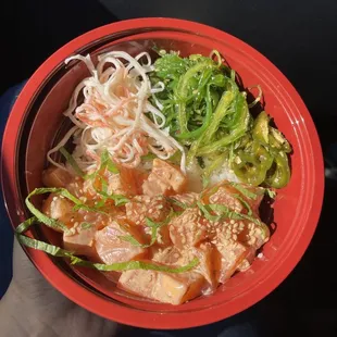 Spicy Salmon Poke Bowl