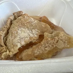 Homemade peach pie