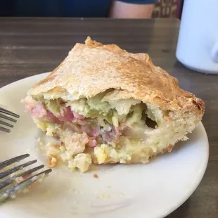 Rhubarb pie.