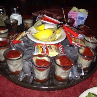 Oyster shooters