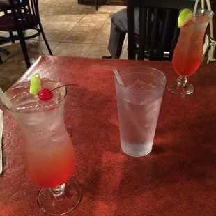 Awesome cherry margaritas on the rocks