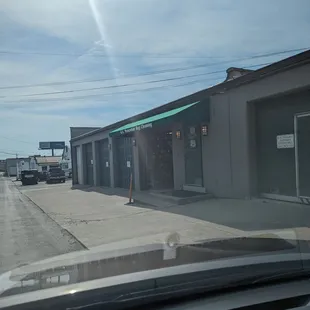 Drop off rugs for cleaning in the back