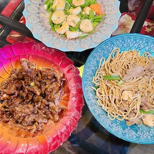 House Special Lo Mein Tangerine Beef Ginger Garlic Prawns