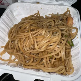 Shrimp Chow mein was pretty dry