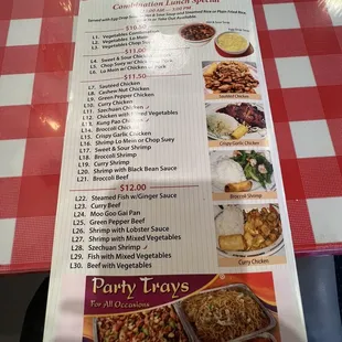 Lunch Special prices