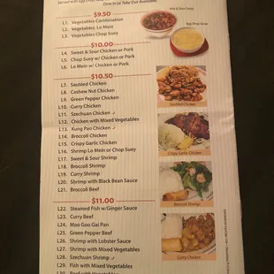 sushi and sashimi, menu