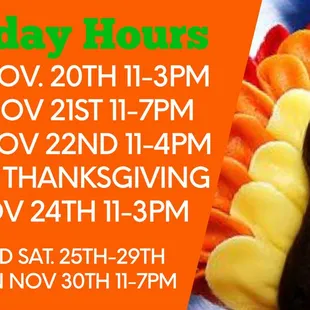 Holiday Hours