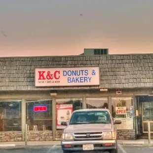 the front of the building