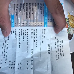 the regular horchata from $4.29 to $9.09  Horchata