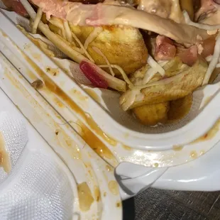 Comida con varios pelos