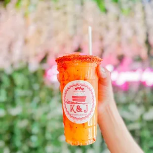 Agua fresca mango pineapple