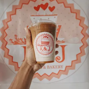 Ice caramel latte