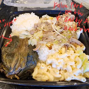 Reg Laulau w kalua pork