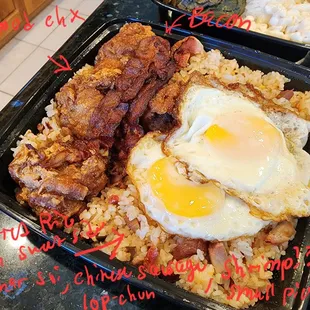 6. Garlic chicken sunny side