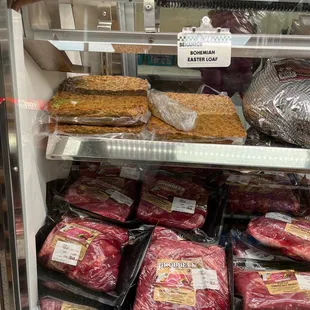 a display of meat