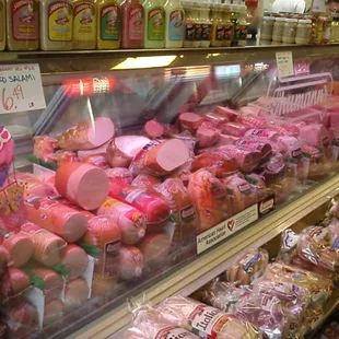 a variety of meats