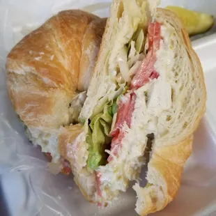 Chicken Salad on a Croissant