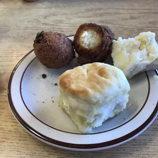 Hush puppies and biscuits