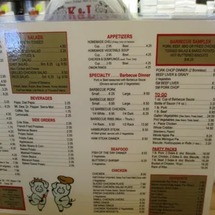 The K&amp;L menu, mostly.