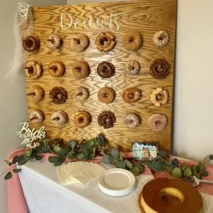 Made the yummiest donut board with K&amp;M donuts.