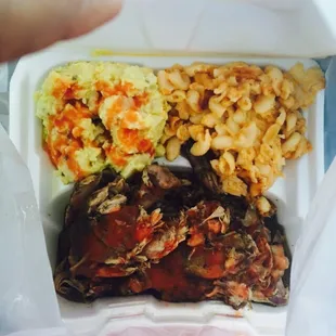 OMG. #JerkChicken. #PotatoSalad. #Mac&amp;Cheese. #Heaven.