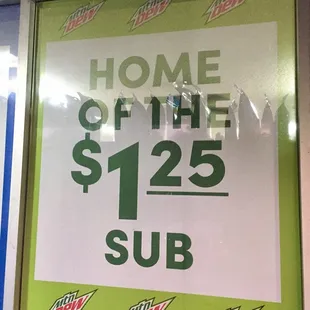 6" sub deal. Add cheese and toppings.