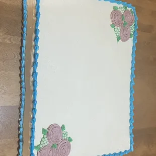 Half sheet cake