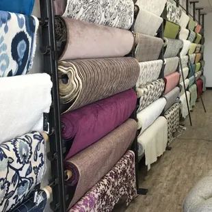 Large selection of in-stock fabric
