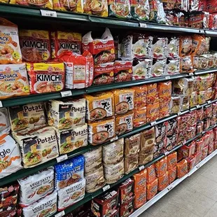 Instant ramen aisle