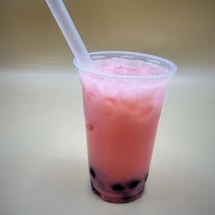 Strawberry boba