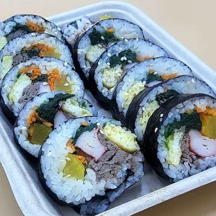 Beef kimbap