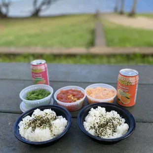 Seaweed, ahi tuna, rice