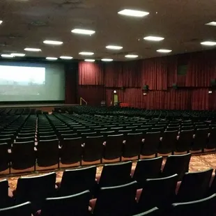 Inside the theater