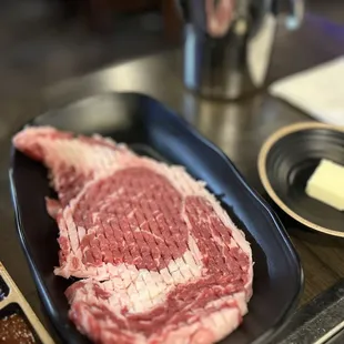 a piece of meat on a plate