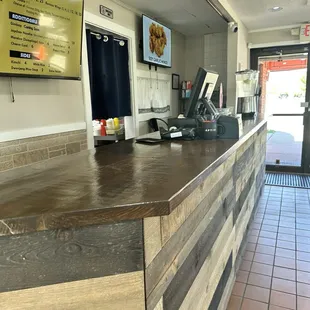 The front counter