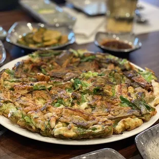 Seafood pancake