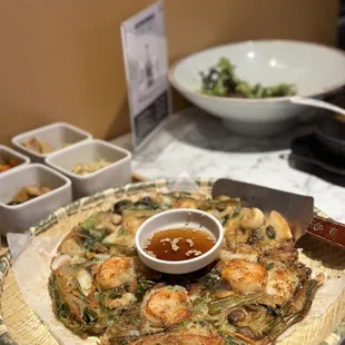 Korean seafood pancake