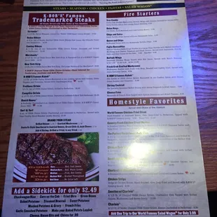 Menu side 2