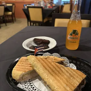 Cuban with maduros and orange soda