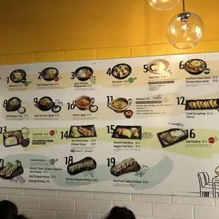 Food menu