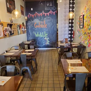 Back of the restaurant