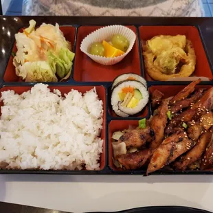 Teriyaki chicken bento box